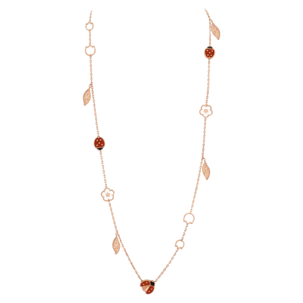 VCA Lucky Spring Long Necklace 15 motifs