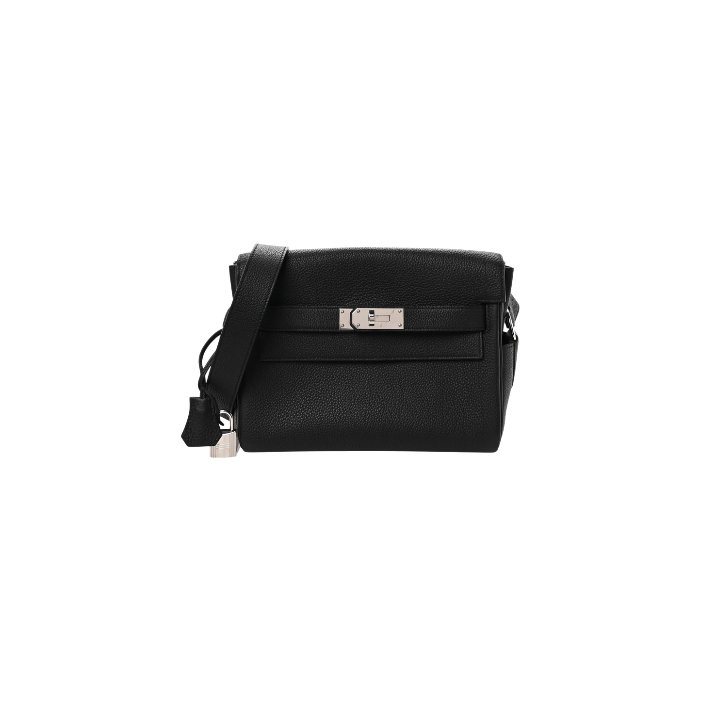 Hermès Etoupe Togo Kelly Messenger Palladium Hardware